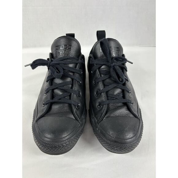 Converse Low Top Sneakers Black 8 Neoprene Gothic Goth Gothcore Black on Black - Picture 2 of 9